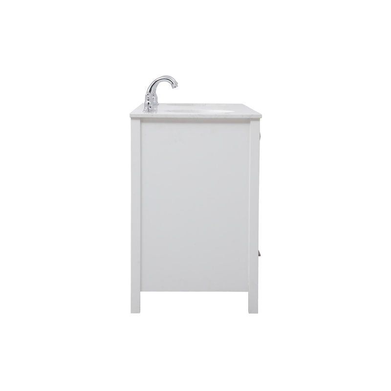 Andover Mills™ Broadview 60'' Double Bathroom Vanity with Engineered